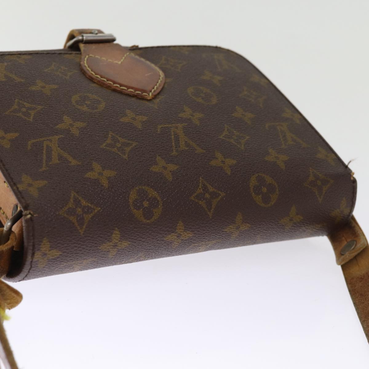 LOUIS VUITTON Monogram Cartouchiere MM Shoulder Bag M51253 LV Auth 73297