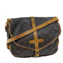 LOUIS VUITTON Monogram Saumur 30 Shoulder Bag M42256 LV Auth 73298-1