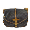 LOUIS VUITTON Monogram Saumur 30 Shoulder Bag M42256 LV Auth 73298-13