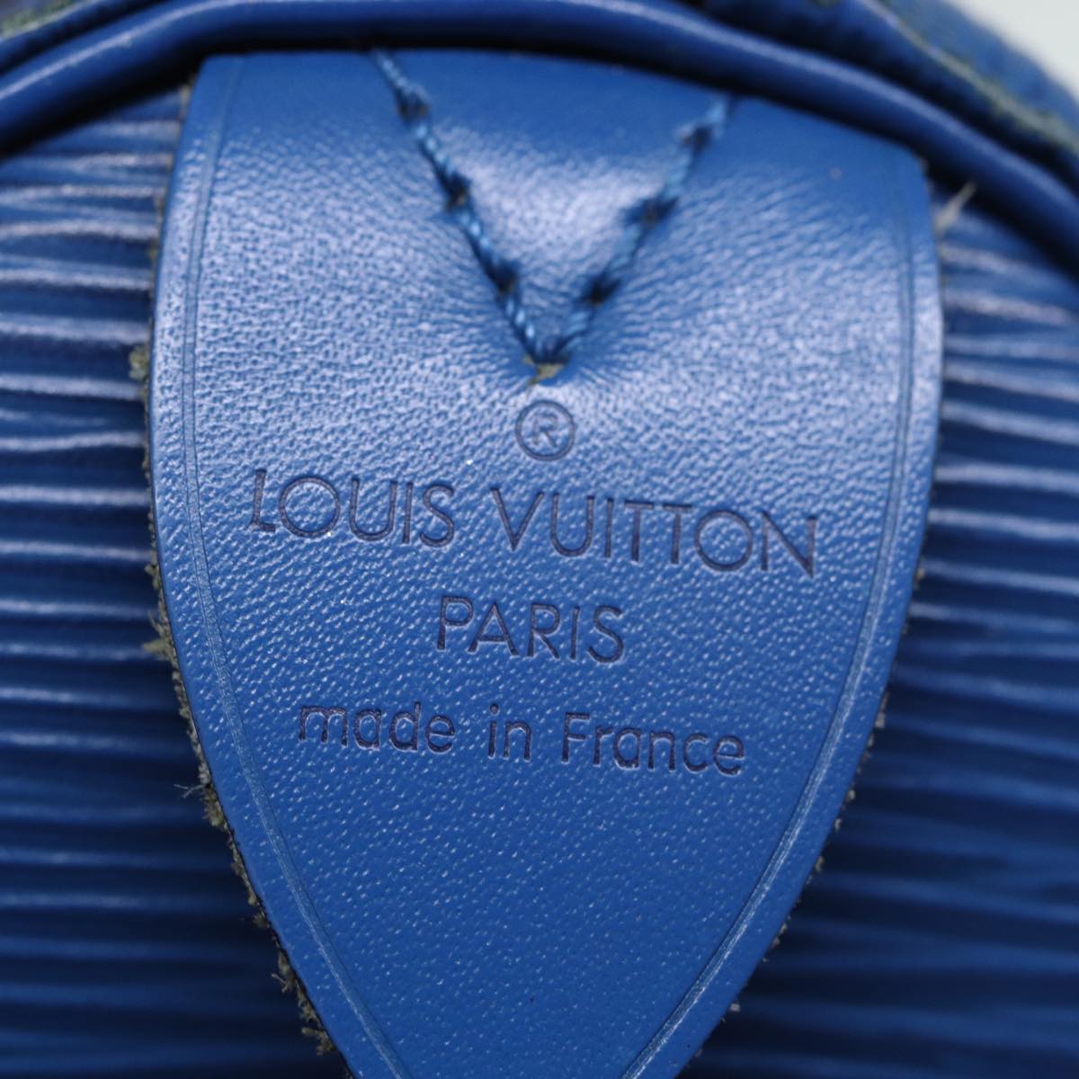LOUIS VUITTON Epi Speedy 25 Hand Bag Toledo Blue M43015 LV Auth 73300