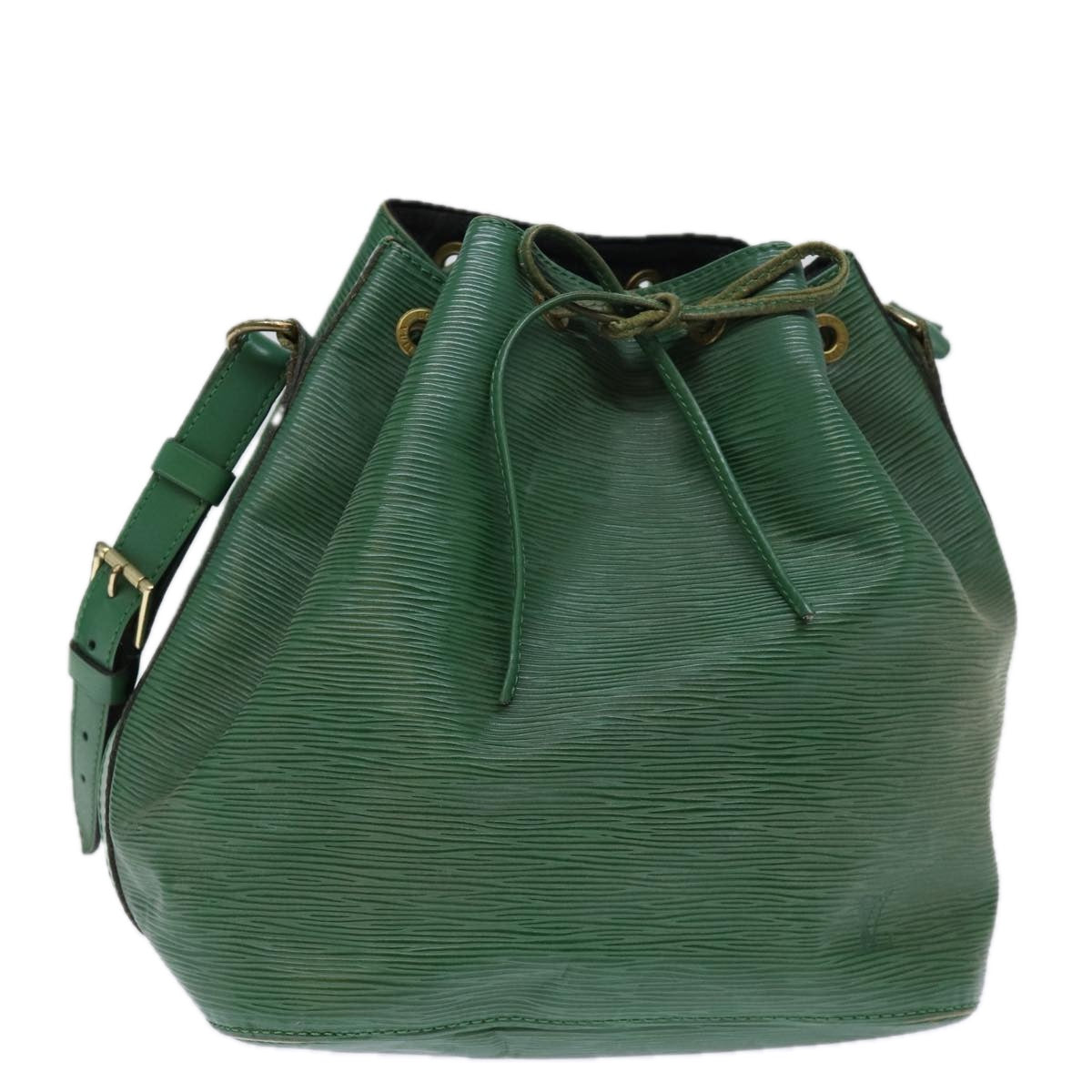 LOUIS VUITTON Epi Petit Noe Shoulder Bag Green M44104 LV Auth 73326