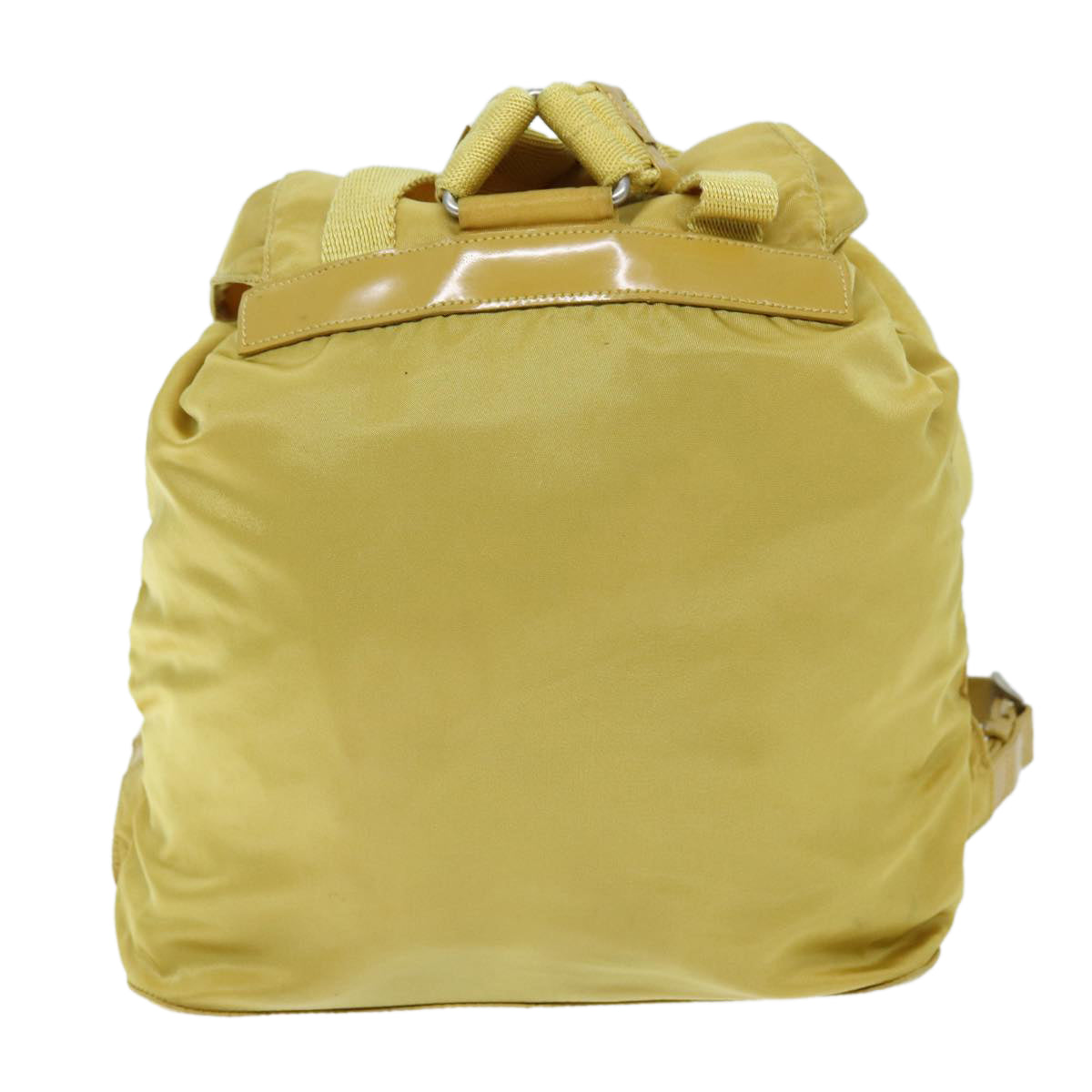 PRADA Backpack Nylon Yellow Auth 73335 - 0