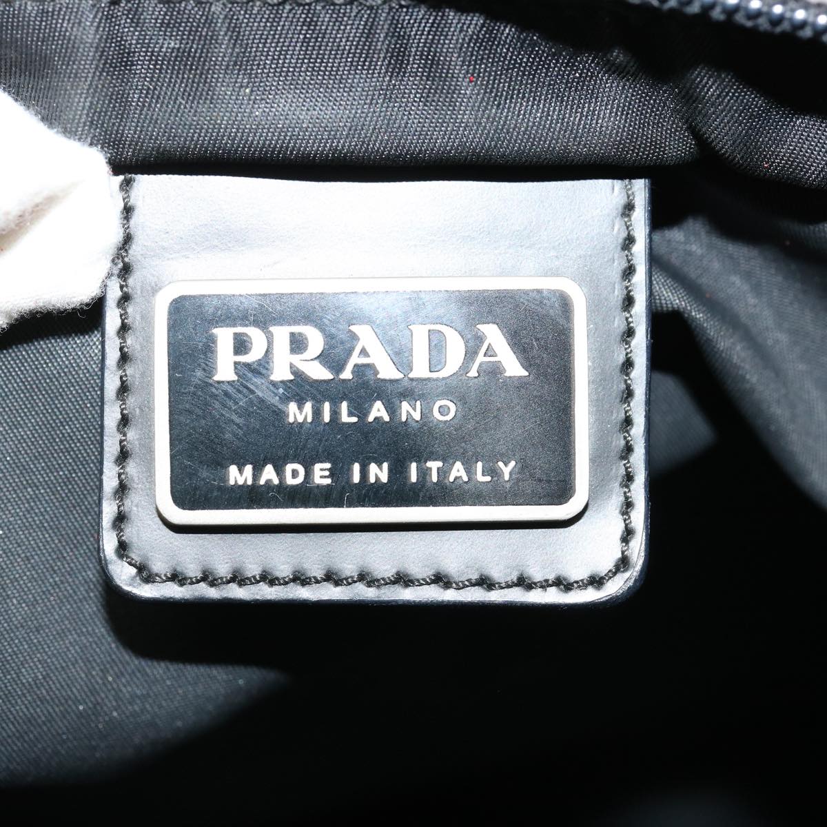 PRADA Shoulder Bag Nylon Black Auth 73336