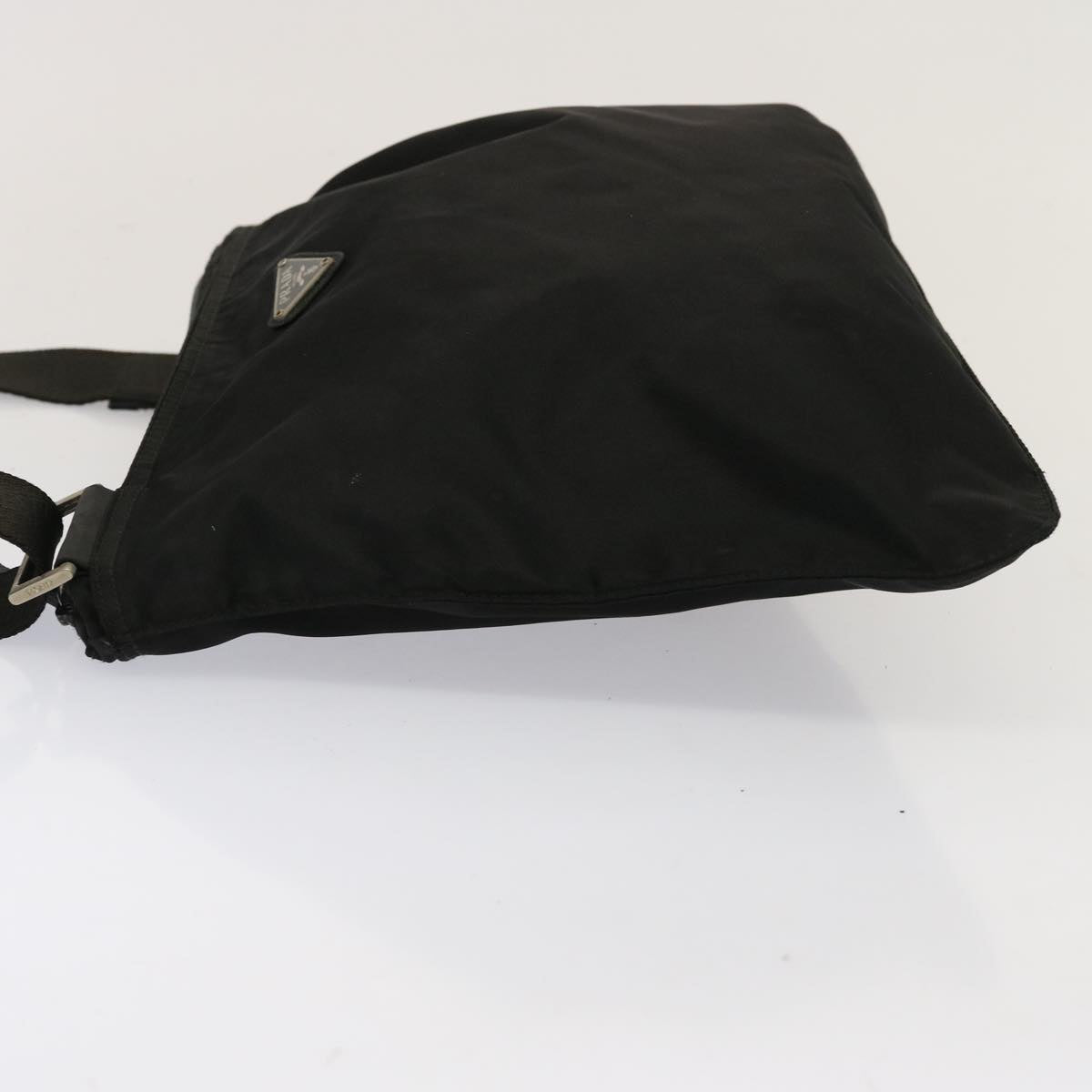 PRADA Shoulder Bag Nylon Black Auth 73336