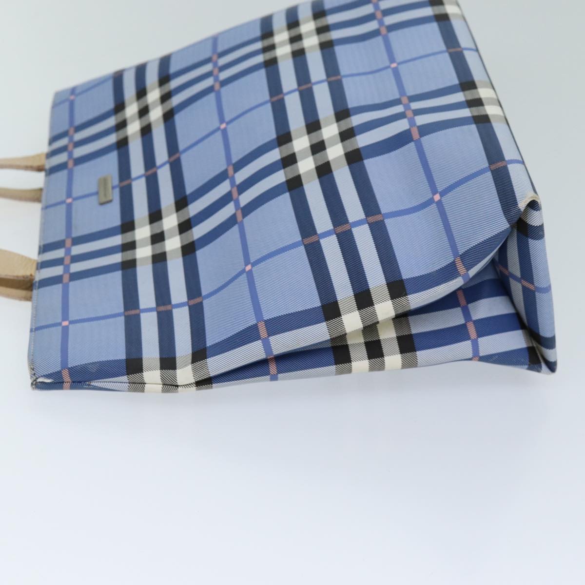 BURBERRY Nova Check Tote Bag Nylon Blue Auth 73344