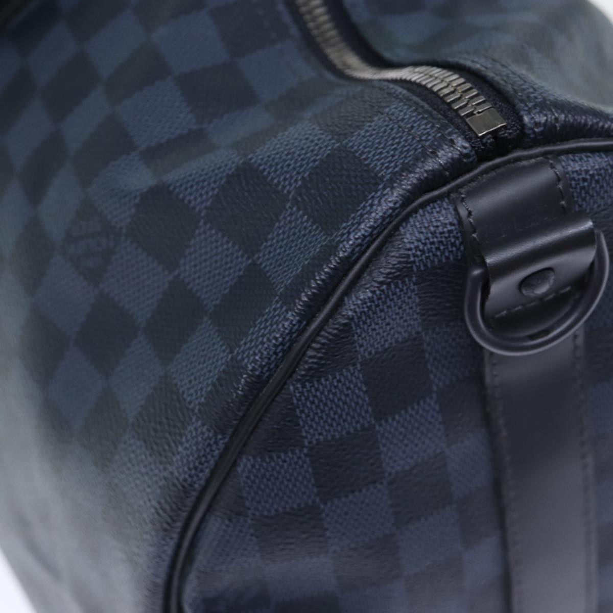 LOUIS VUITTON Damier Cobalt Keepall A Do Boston Bag 3way N23361 LV Auth 73350S