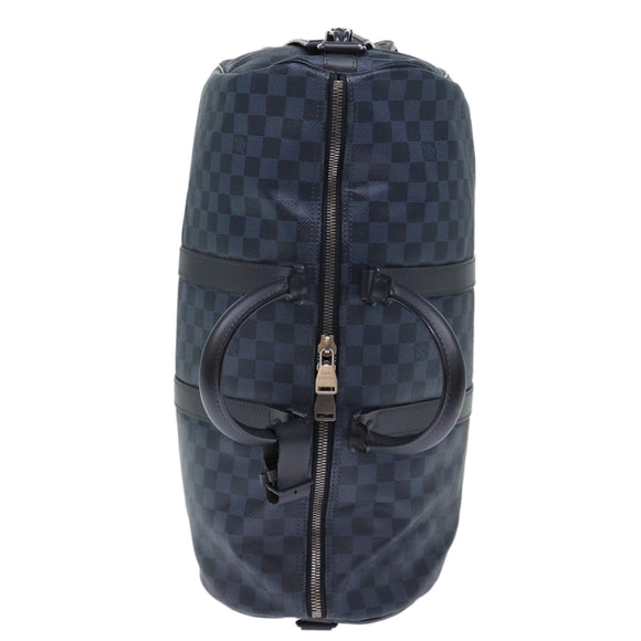 LOUIS VUITTON Damier Cobalt Keepall A Do Boston Bag 3way N23361 LV Auth 73350S