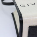 GIVENCHY Hand Bag Canvas 2way White Auth 73396V-9