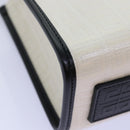 GIVENCHY Hand Bag Canvas 2way White Auth 73396A-17