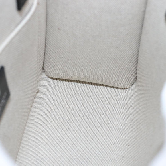 GIVENCHY Hand Bag Canvas 2way White Auth 73396A