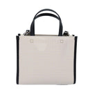 GIVENCHY Hand Bag Canvas 2way White Auth 73396A-2