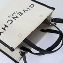 GIVENCHY Hand Bag Canvas 2way White Auth 73396V-6