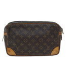 LOUIS VUITTON Monogram Compiegne 28 Clutch Bag M51845 LV Auth 73420-2