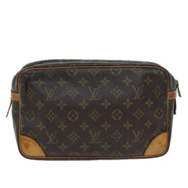 LOUIS VUITTON Monogram Compiegne 28 Clutch Bag M51845 LV Auth 73420 - 0