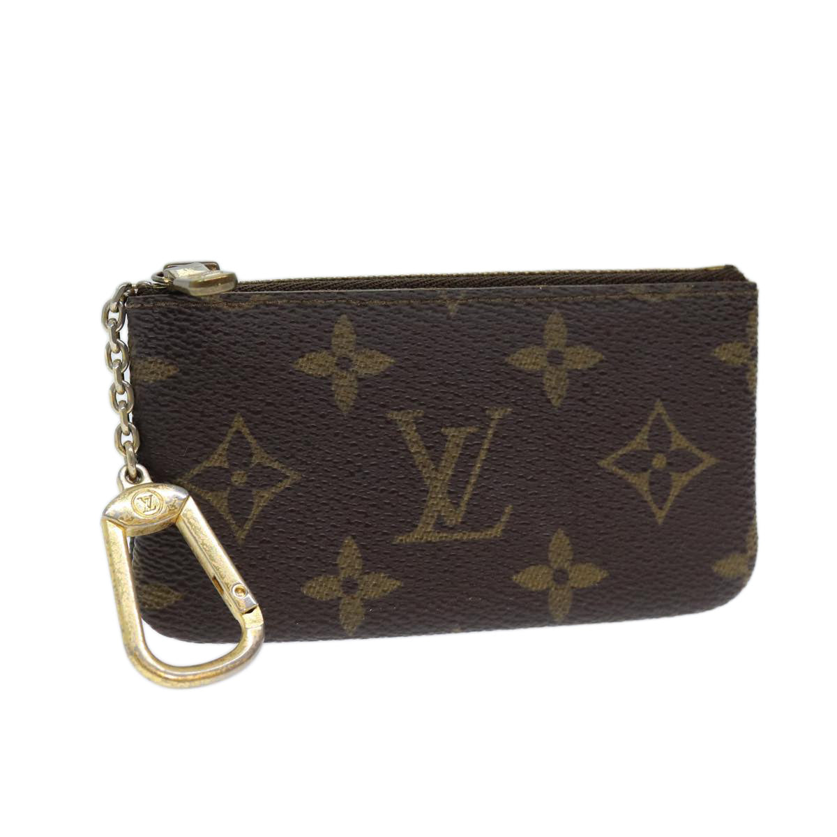 LOUIS VUITTON Monogram Pochette Cles Coin Purse M62650 LV Auth 73426