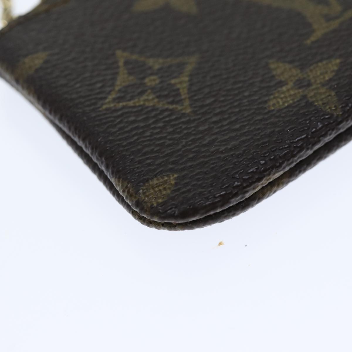 LOUIS VUITTON Monogram Pochette Cles Coin Purse M62650 LV Auth 73426