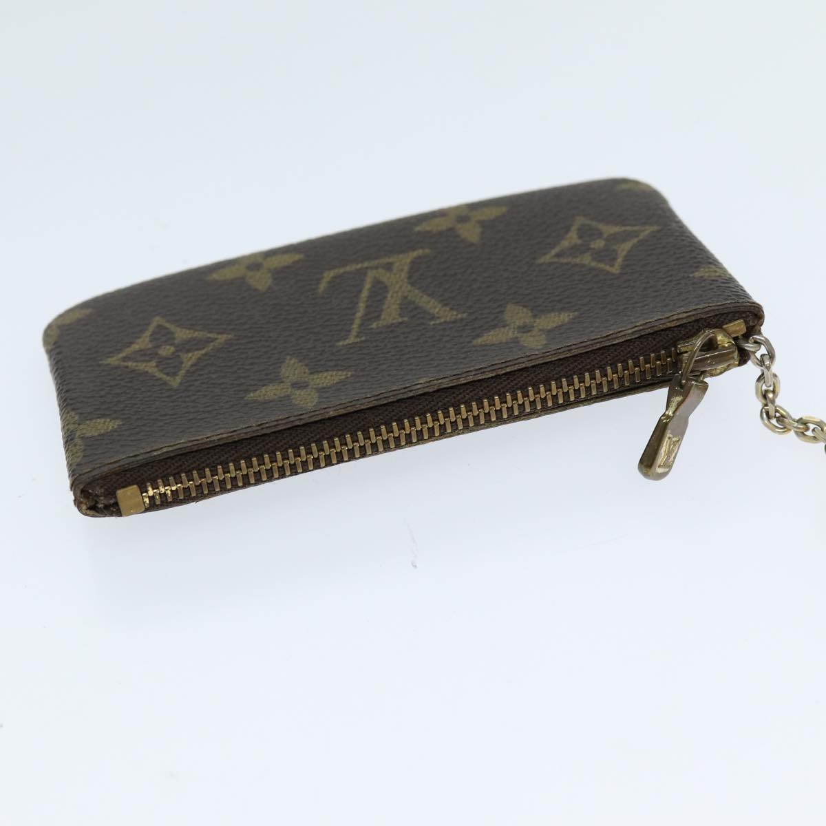 LOUIS VUITTON Monogram Pochette Cles Coin Purse M62650 LV Auth 73426