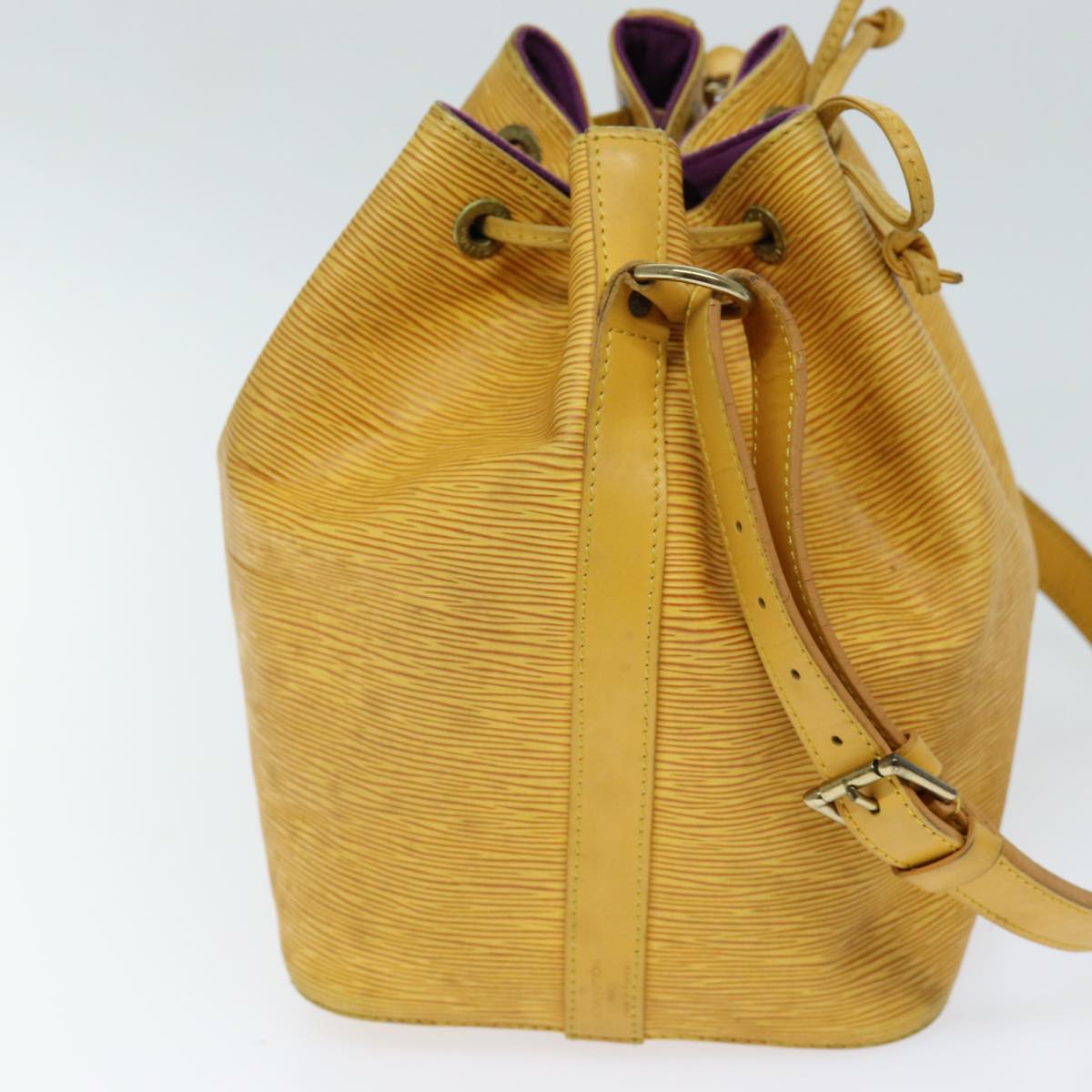 LOUIS VUITTON Epi Petit Noe Shoulder Bag Tassili Yellow M44109 LV Auth 73434