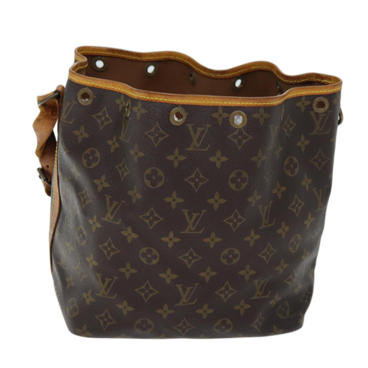 LOUIS VUITTON Monogram Petit Noe Shoulder Bag M42226 LV Auth 73435