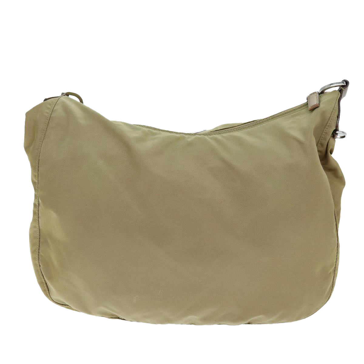 PRADA Shoulder Bag Nylon Beige Auth 73449 - 0
