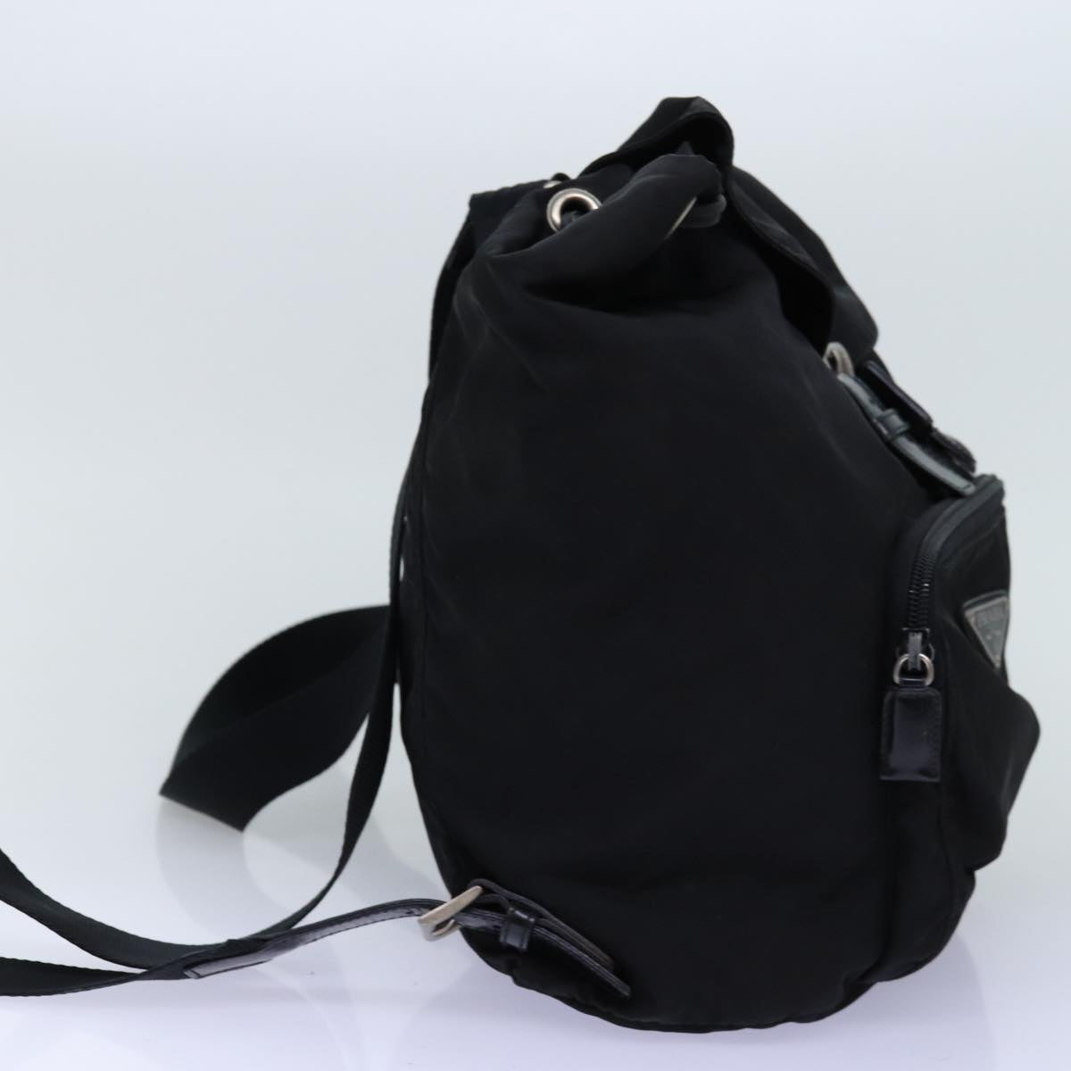 PRADA Backpack Nylon Black Auth 73456