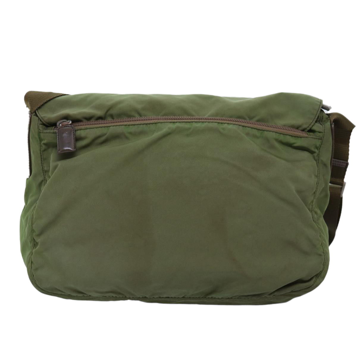 PRADA Shoulder Bag Nylon Khaki Auth 73457 - 0