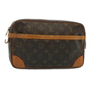 LOUIS VUITTON Monogram Compiegne 28 Clutch Bag M51845 LV Auth 73470-1