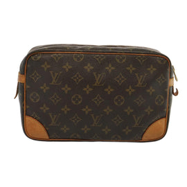 LOUIS VUITTON Monogram Compiegne 28 Clutch Bag M51845 LV Auth 73470 - 0