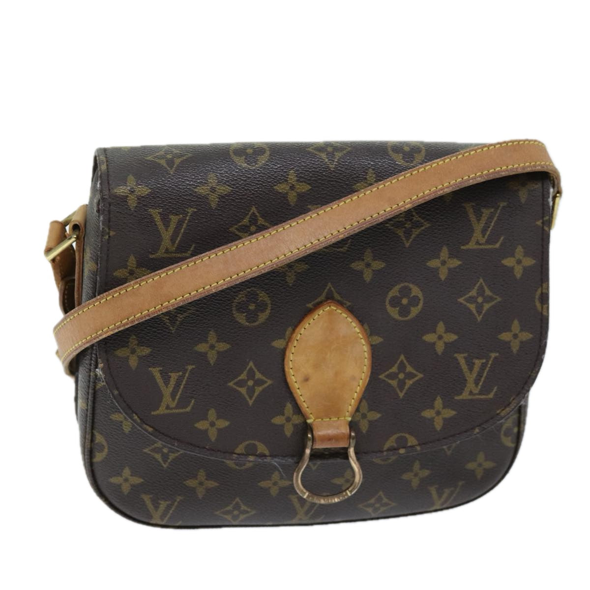 LOUIS VUITTON Monogram Saint Cloud GM Shoulder Bag M51242 LV Auth 73479