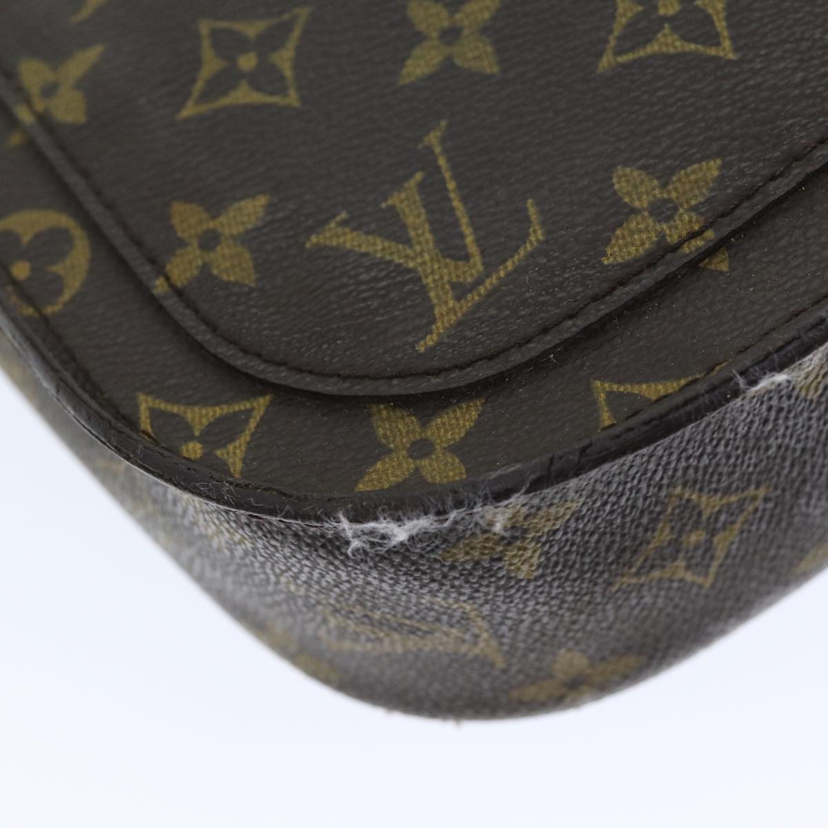 LOUIS VUITTON Monogram Saint Cloud GM Shoulder Bag M51242 LV Auth 73479