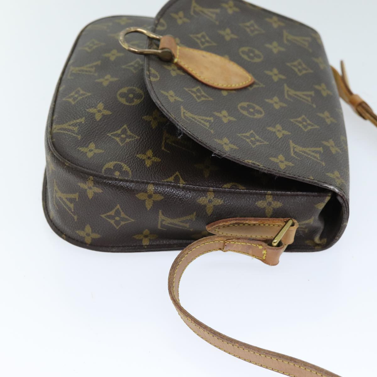 LOUIS VUITTON Monogram Saint Cloud GM Shoulder Bag M51242 LV Auth 73479