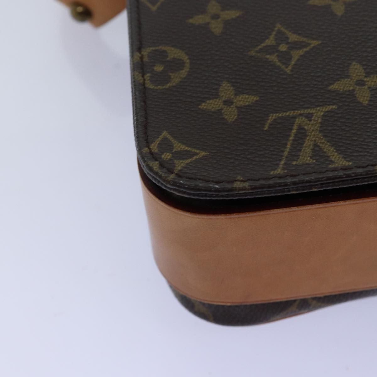 LOUIS VUITTON Monogram Cartouchiere GM Shoulder Bag M51252 LV Auth 73481