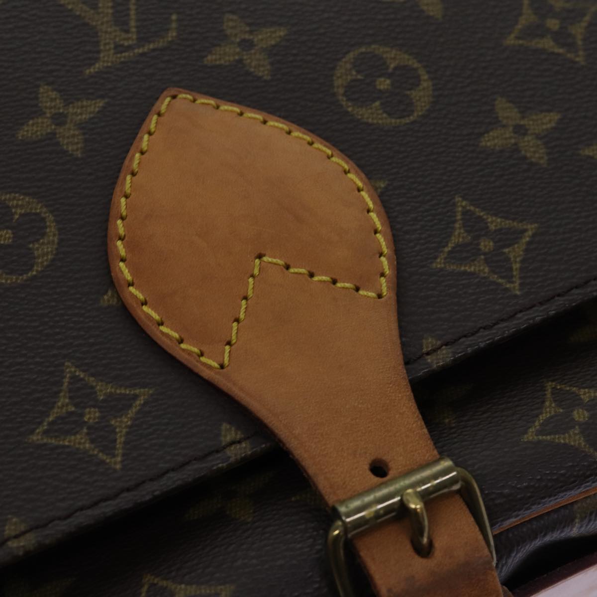 LOUIS VUITTON Monogram Cartouchiere GM Shoulder Bag M51252 LV Auth 73481