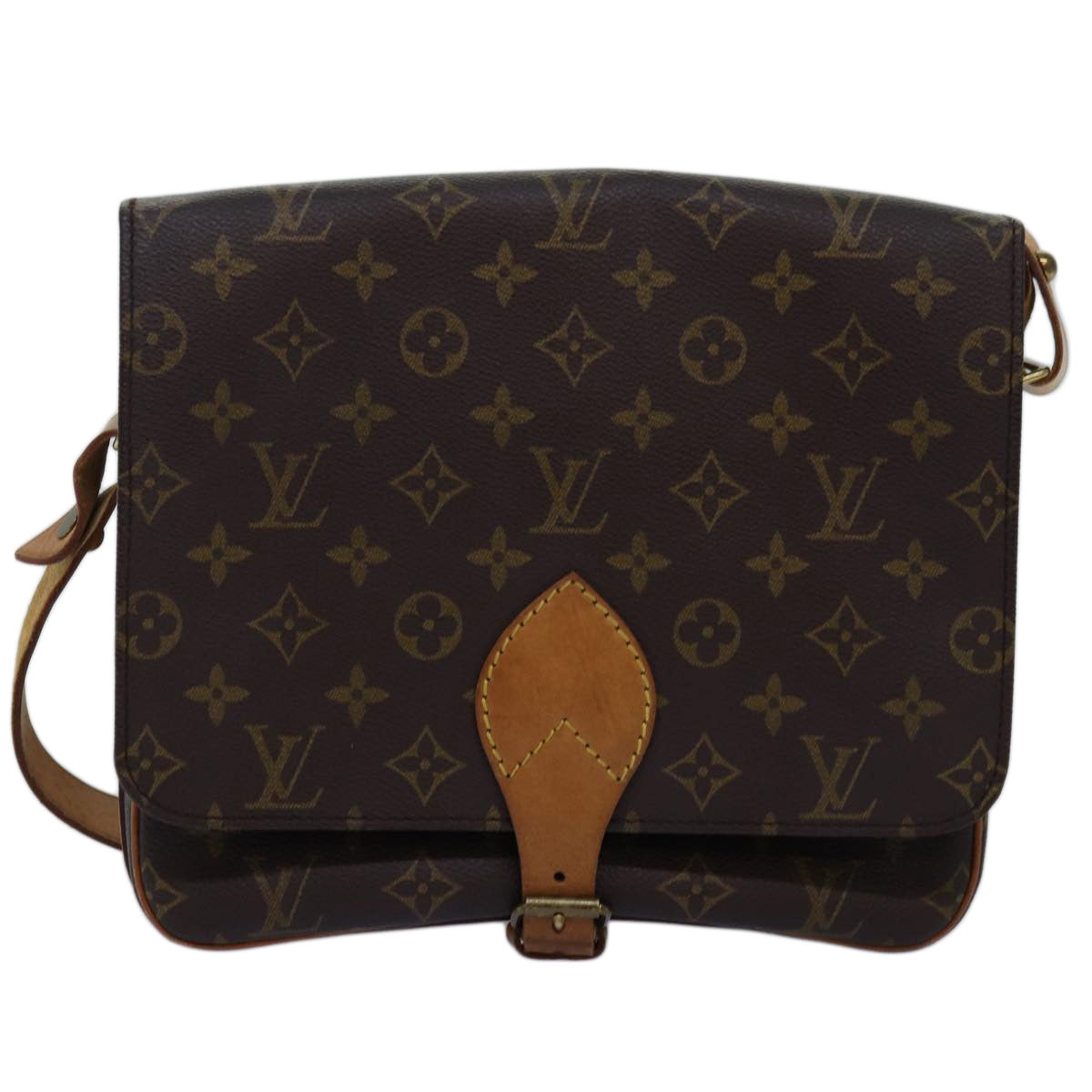 LOUIS VUITTON Monogram Cartouchiere GM Shoulder Bag M51252 LV Auth 73481