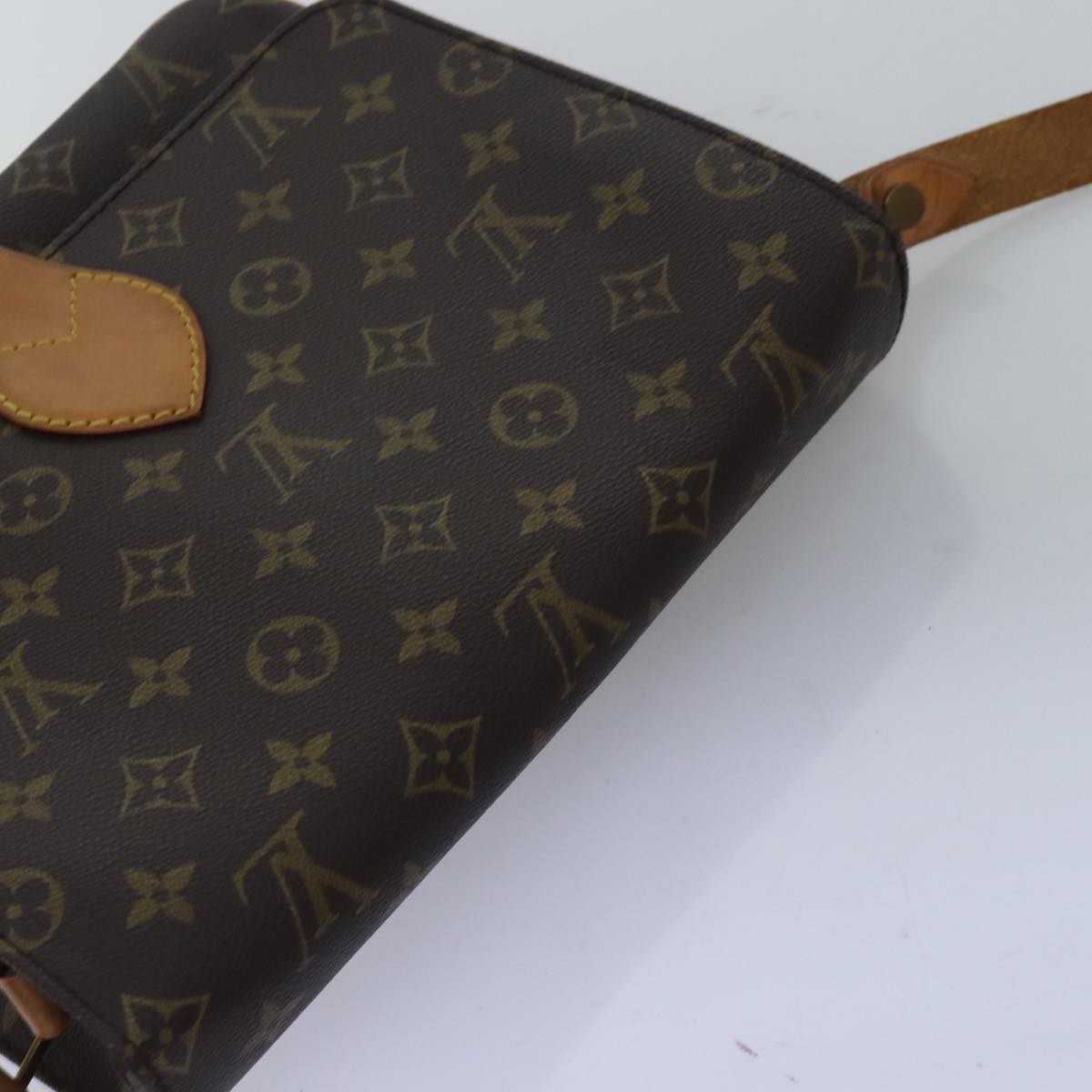 LOUIS VUITTON Monogram Cartouchiere GM Shoulder Bag M51252 LV Auth 73481