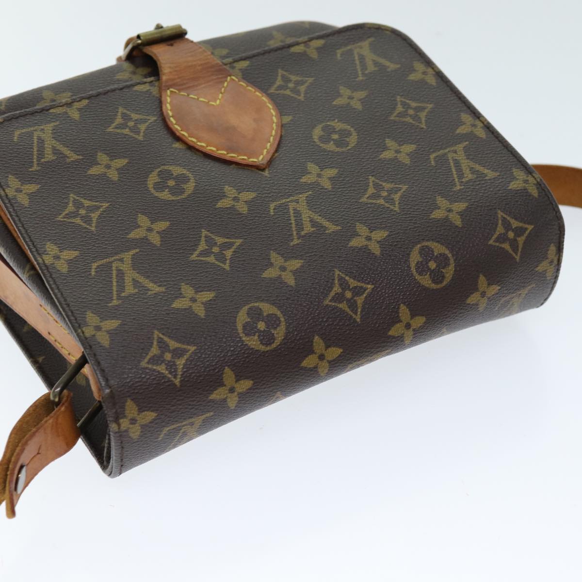 LOUIS VUITTON Monogram Cartouchiere MM Shoulder Bag M51253 LV Auth 73485