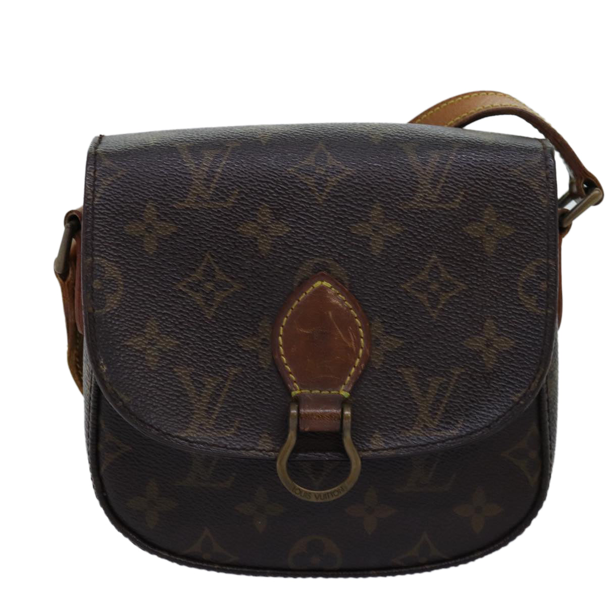 LOUIS VUITTON Monogram Saint Cloud PM Shoulder Bag M51244 LV Auth 73488