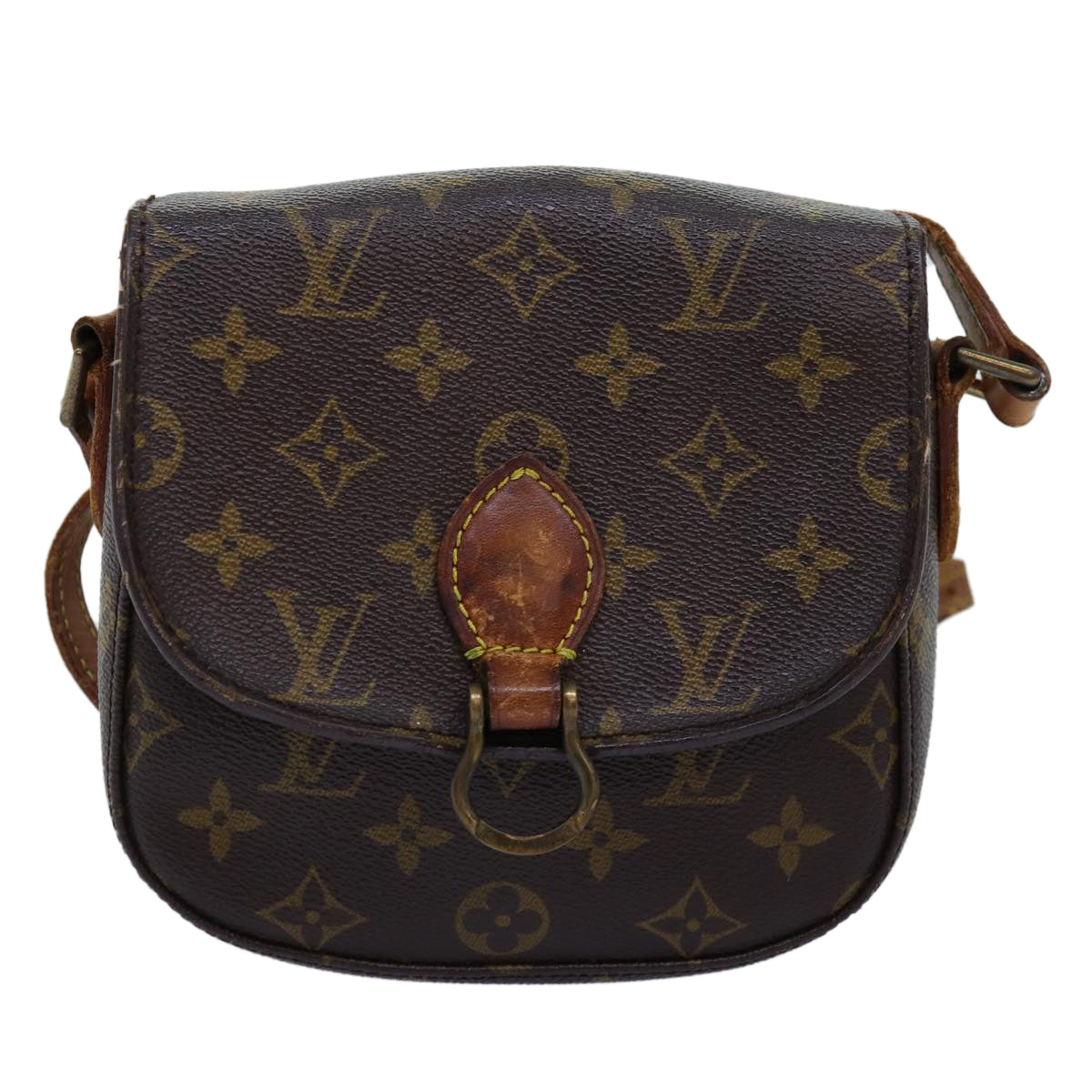 LOUIS VUITTON Monogram Saint Cloud PM Shoulder Bag M51244 LV Auth 73489