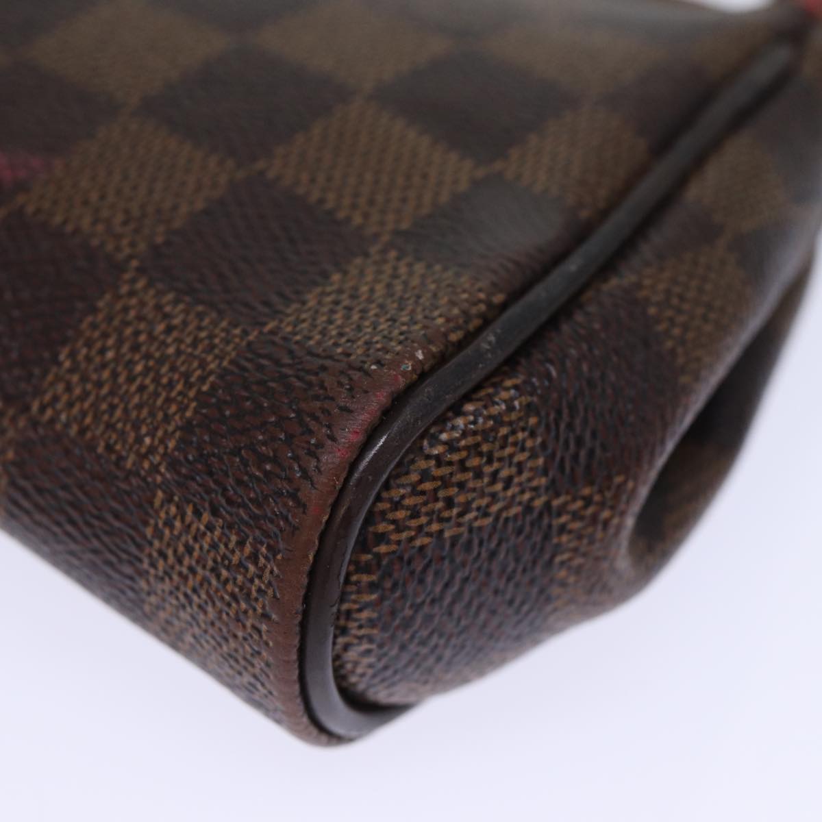 LOUIS VUITTON Damier Ebene Eva Shoulder Bag 2way N55213 LV Auth 73490