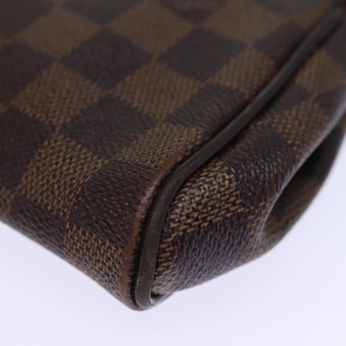 LOUIS VUITTON Damier Ebene Eva Shoulder Bag 2way N55213 LV Auth 73490