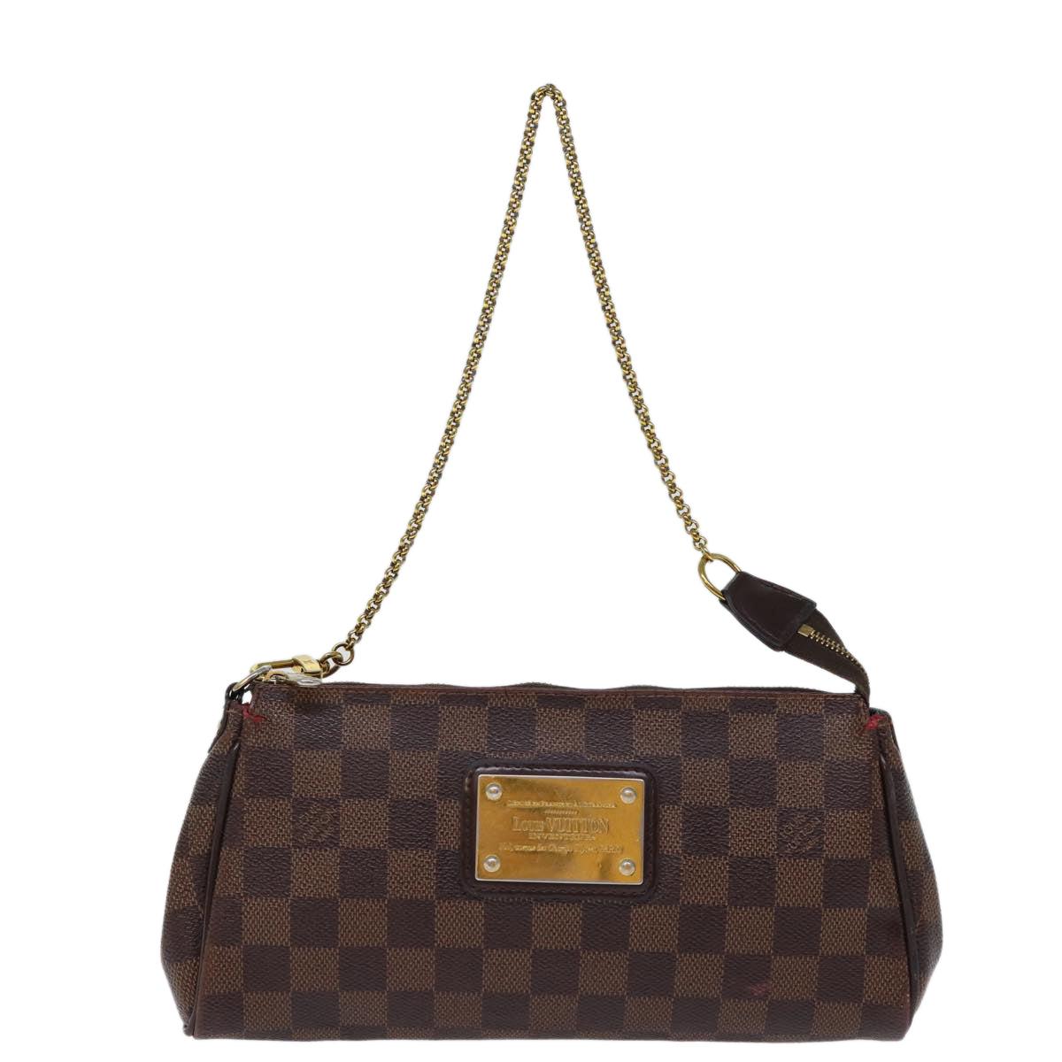 LOUIS VUITTON Damier Ebene Eva Shoulder Bag 2way N55213 LV Auth 73490