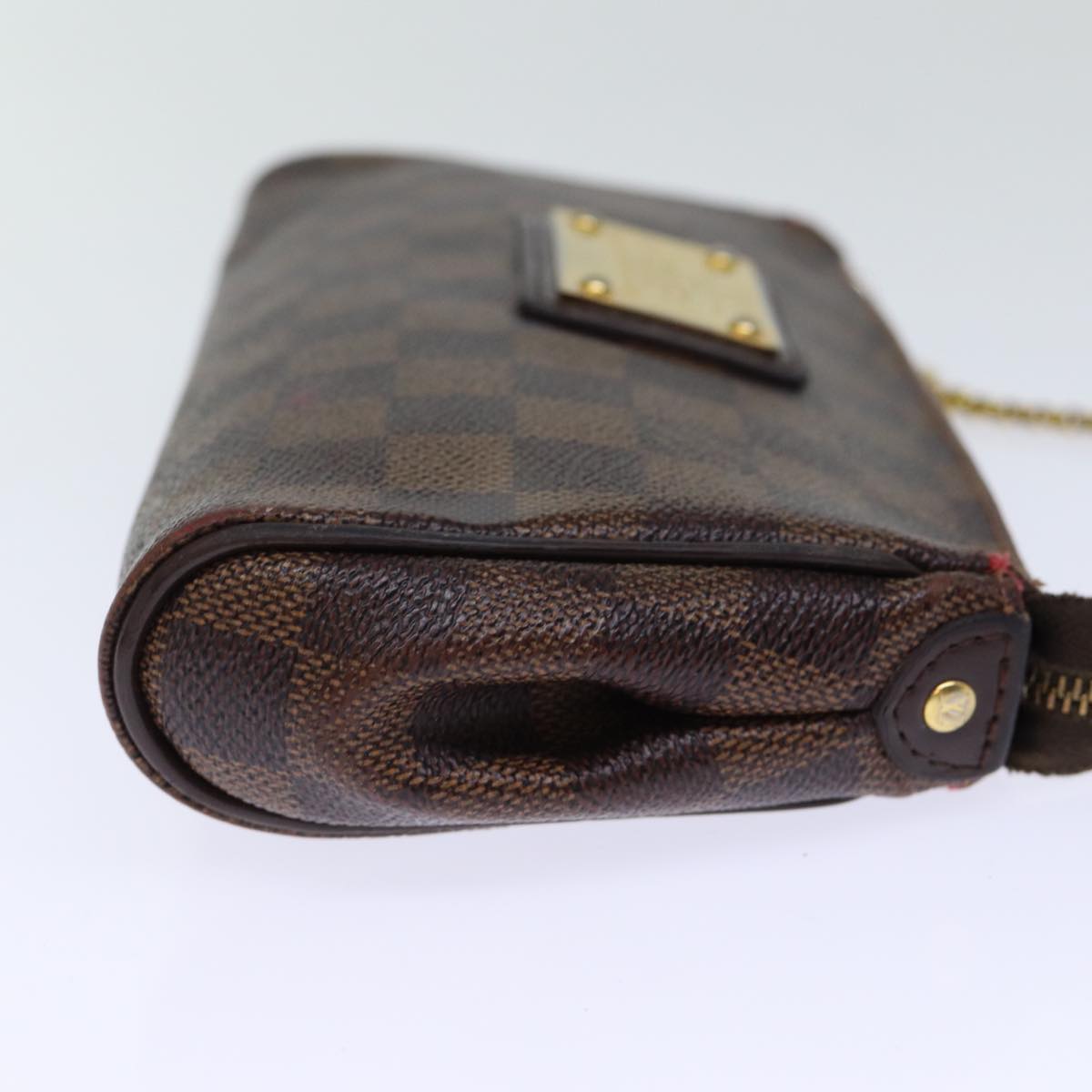 LOUIS VUITTON Damier Ebene Eva Shoulder Bag 2way N55213 LV Auth 73490