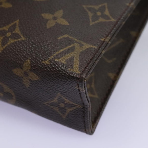 LOUIS VUITTON Monogram Poche Toilette 19 Pouch M47544 LV Auth 73504