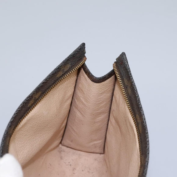 LOUIS VUITTON Monogram Poche Toilette 19 Pouch M47544 LV Auth 73504