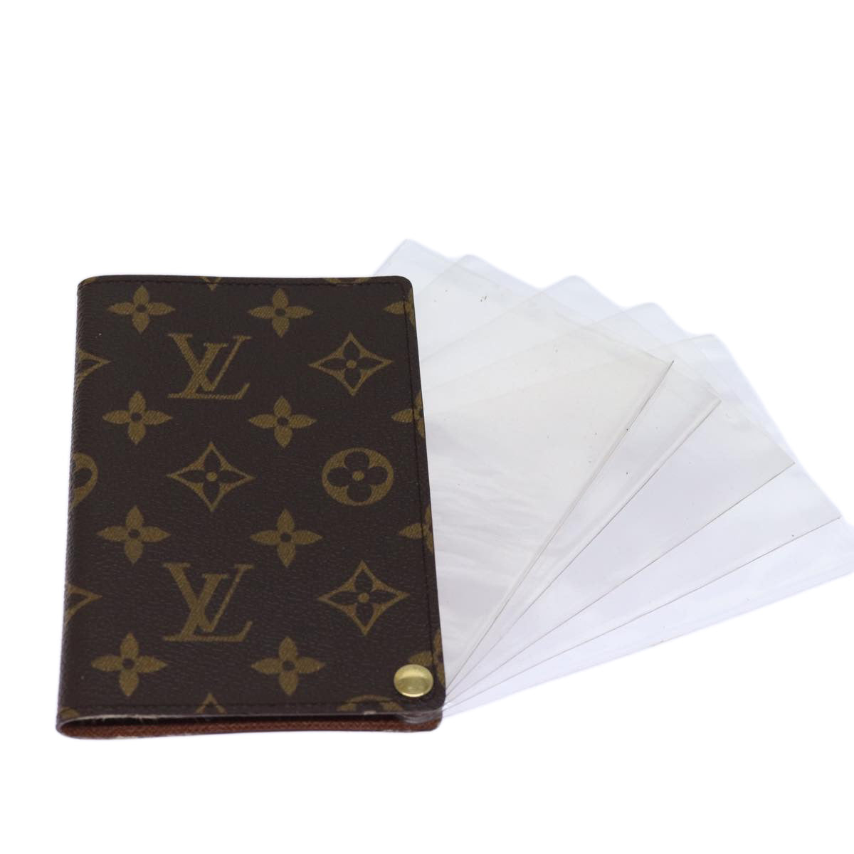 LOUIS VUITTON Monogram Porte Cartes Credit Pression Card Case LV Auth 73509