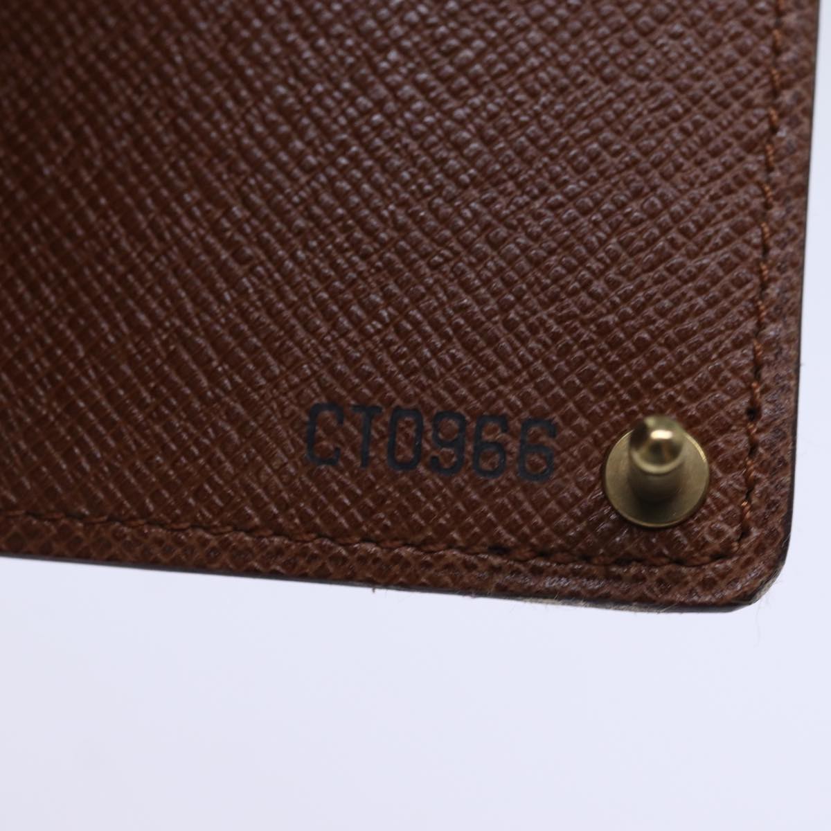 LOUIS VUITTON Monogram Porte Cartes Credit Pression Card Case LV Auth 73509