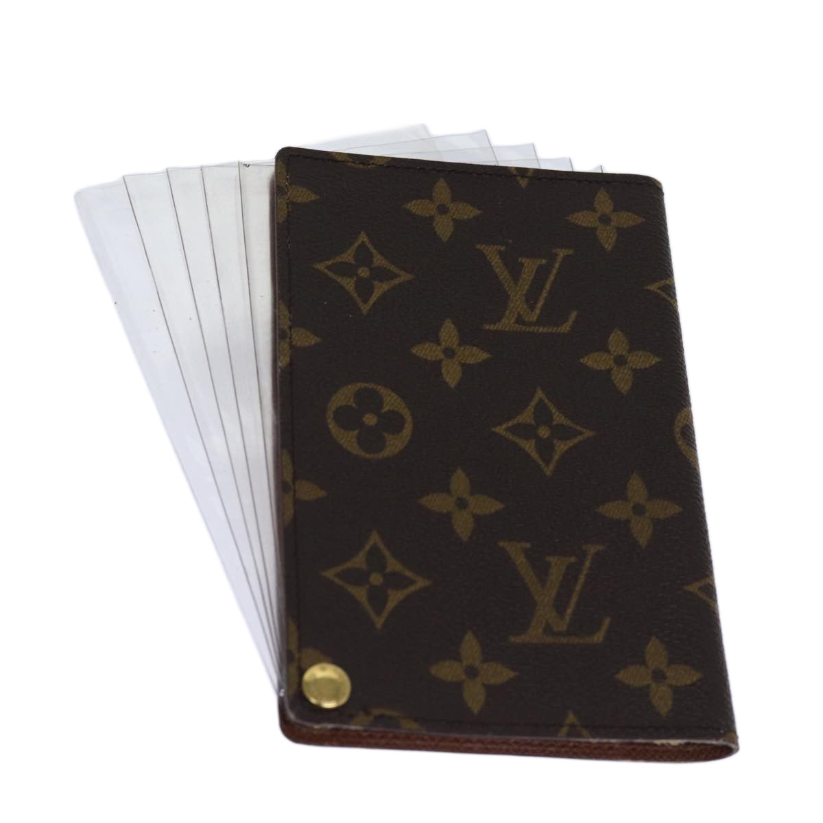 LOUIS VUITTON Monogram Porte Cartes Credit Pression Card Case LV Auth 73509 - 0