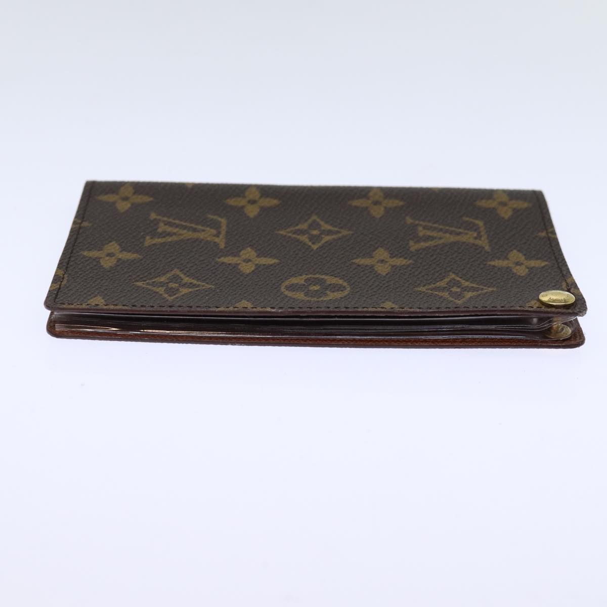 LOUIS VUITTON Monogram Porte Cartes Credit Pression Card Case LV Auth 73509