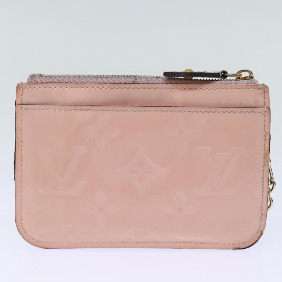 LOUIS VUITTON Vernis Pochette Cles NM Coin Purse Rose Valerine M61286 Auth 73510 - 0