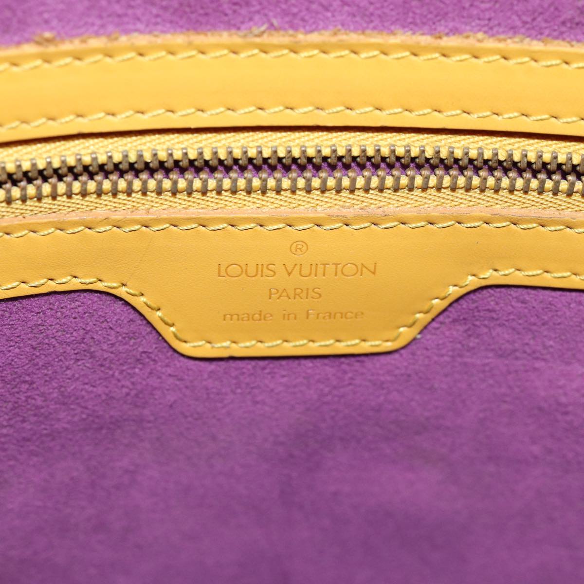 LOUIS VUITTON Epi Lussac Shoulder Bag Yellow M52289 LV Auth 73517